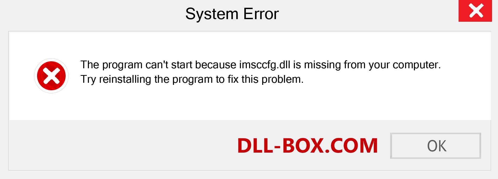  imsccfg.dll file is missing?. Download for Windows 7, 8, 10 - Fix  imsccfg dll Missing Error on Windows, photos, images